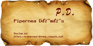 Pipernea Dömös névjegykártya